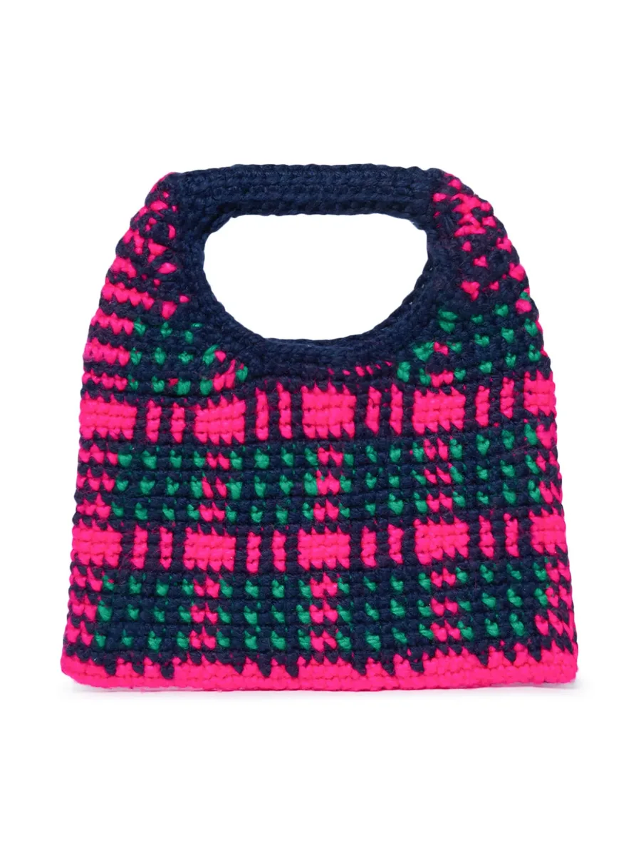 crochet-knit shoulder bag 2