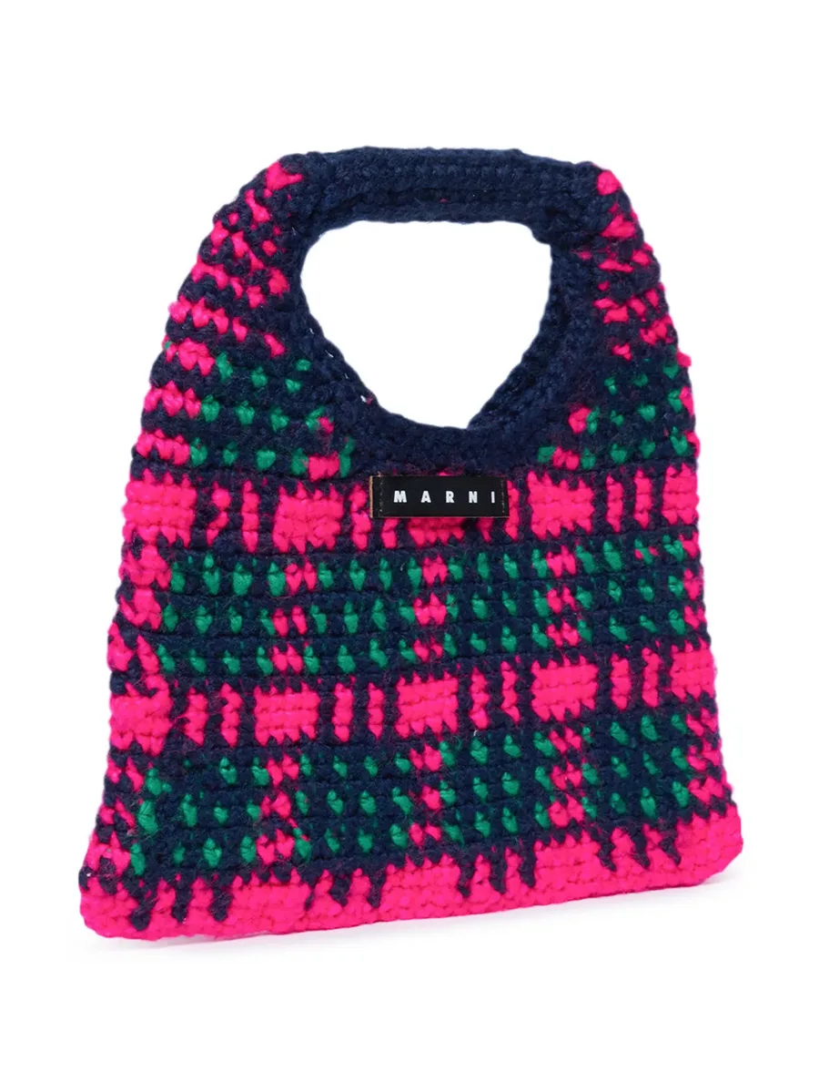 crochet-knit shoulder bag 3