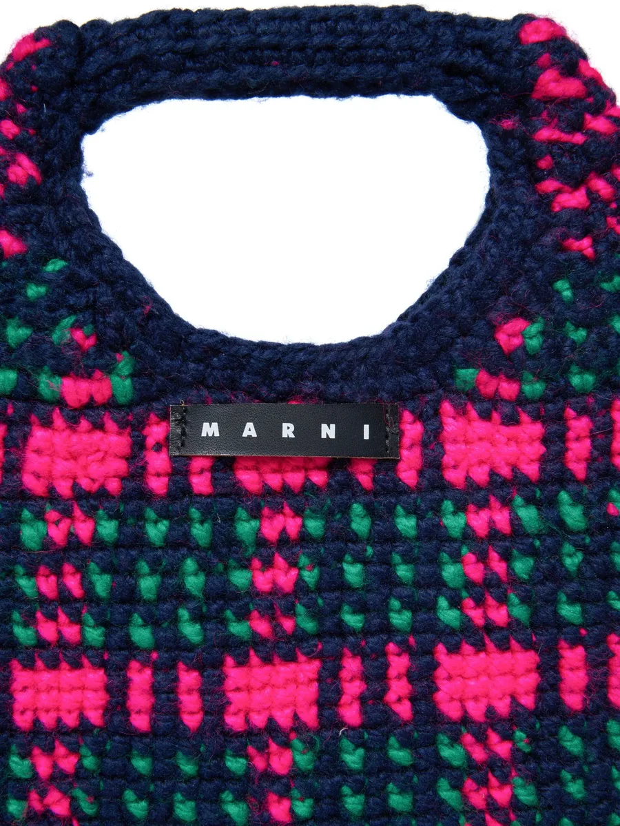 crochet-knit shoulder bag 4