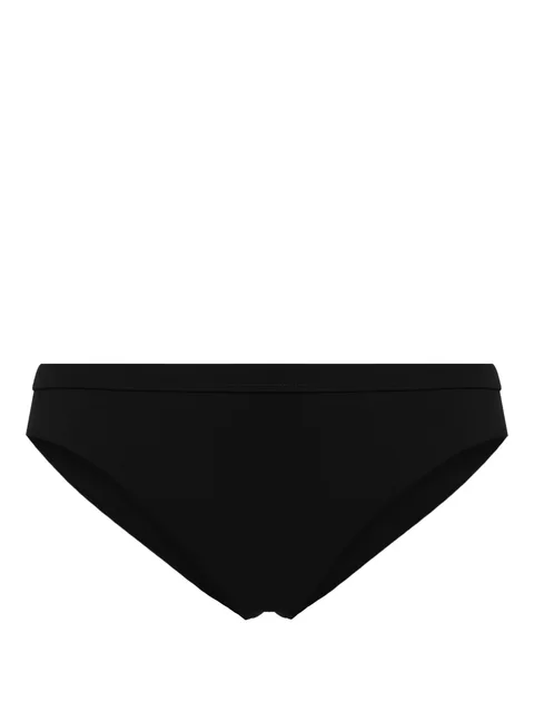 elasticated-waistband bikini bottom