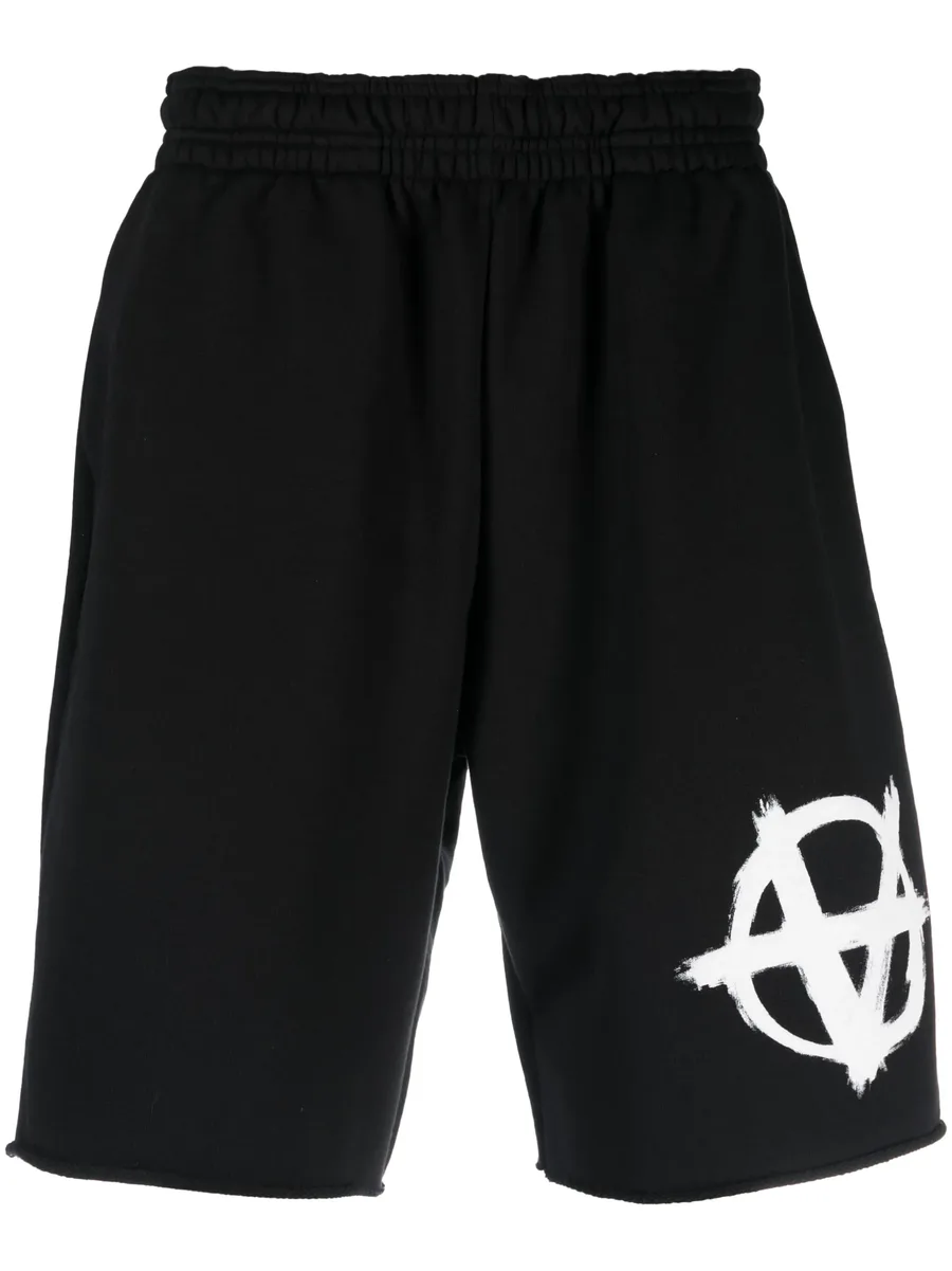logo-print knee-length shorts 2