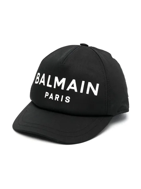 logo-print cotton cap