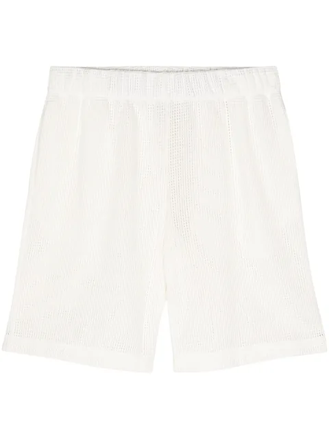 waffle-pattern deck shorts