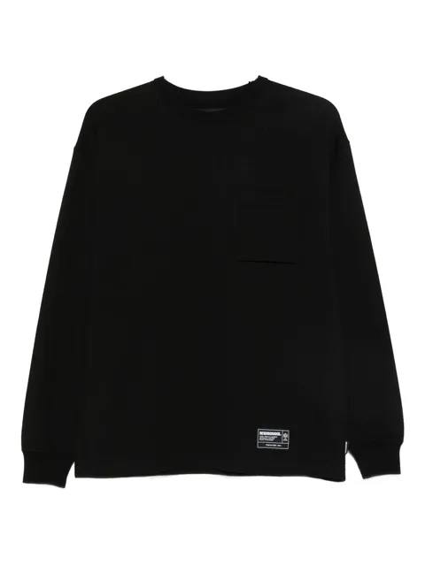 logo-patch long sleeve T-shirt