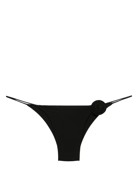 Ashar floral-appliqué bikini bottom
