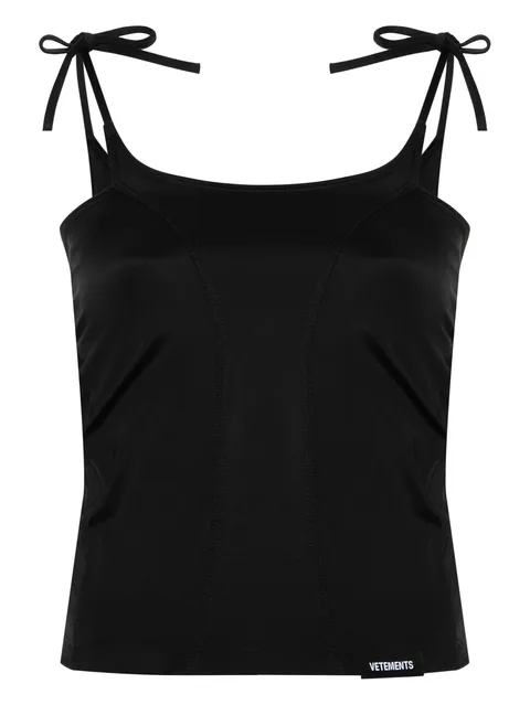 cut-out panelled tank top