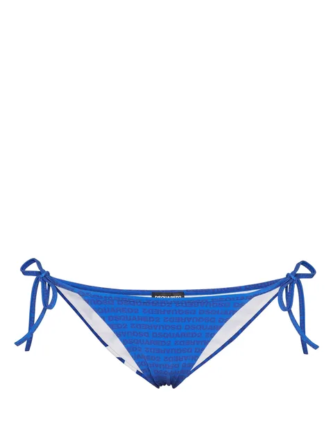logo-print bikini bottoms