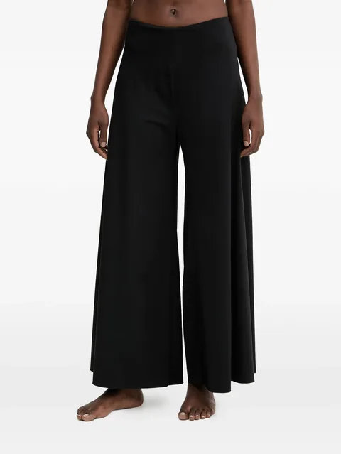 Gaia logo-patch palazzo pants