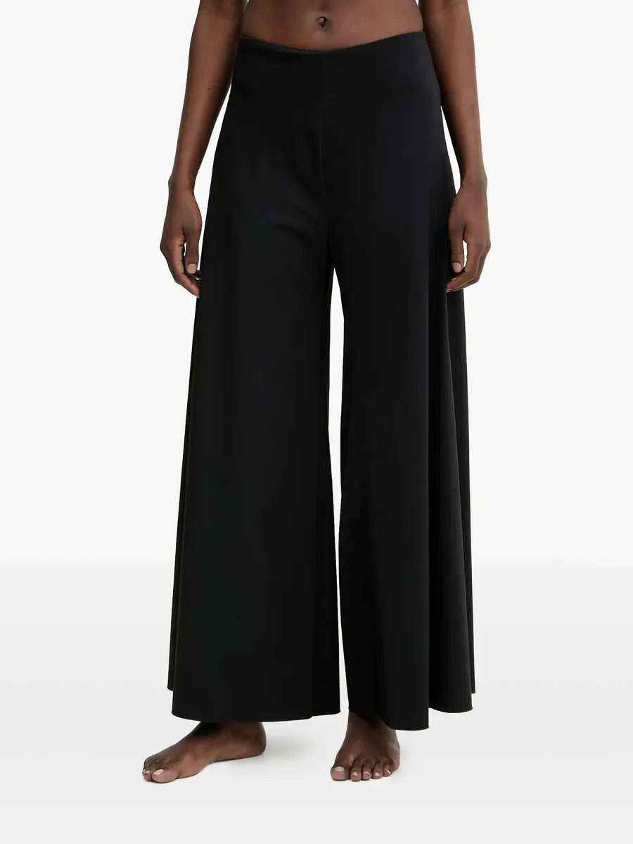 Gaia logo-patch palazzo pants 2