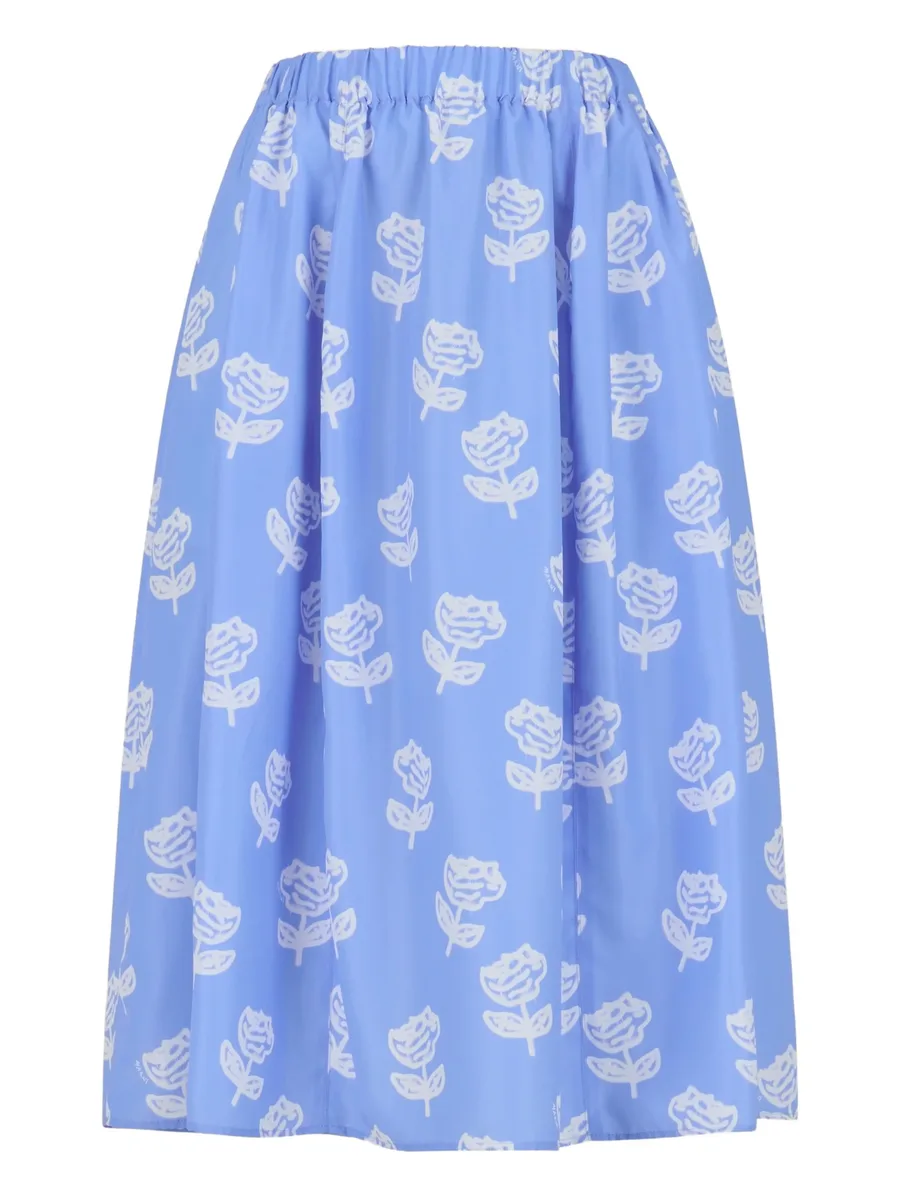 floral-print midi skirt 2