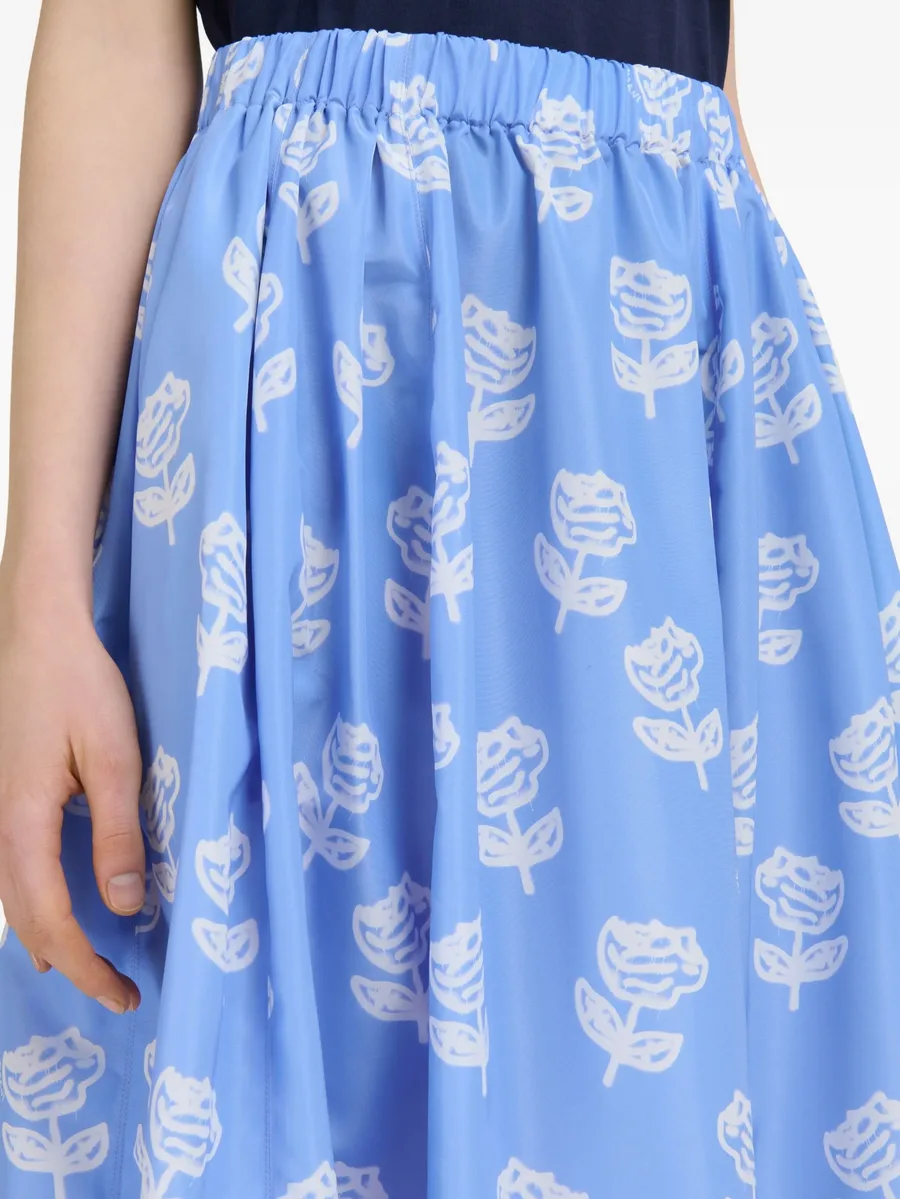 floral-print midi skirt 10
