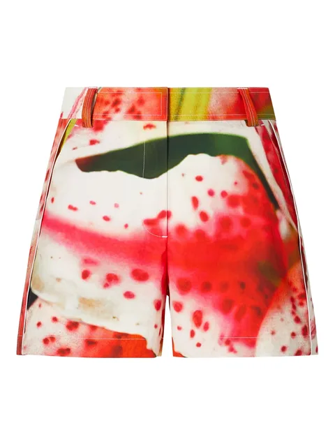 Camp floral-print shorts