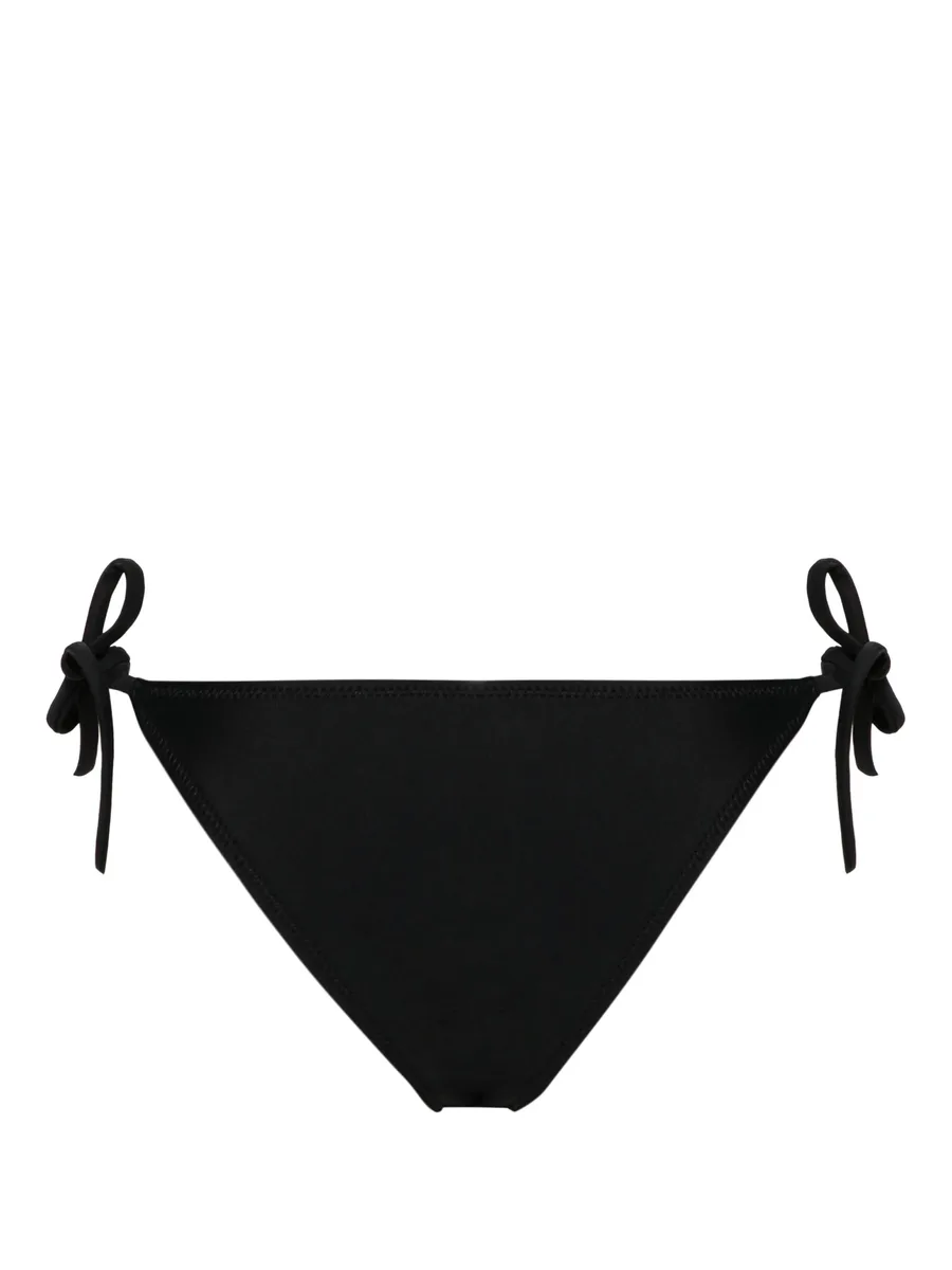 logo-print tied bikini bottom 4
