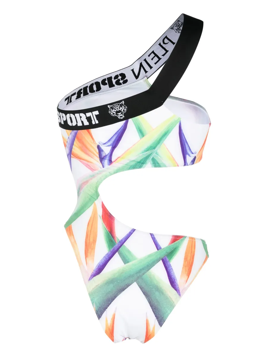 graphic-print one-shoulder swimsuit 4