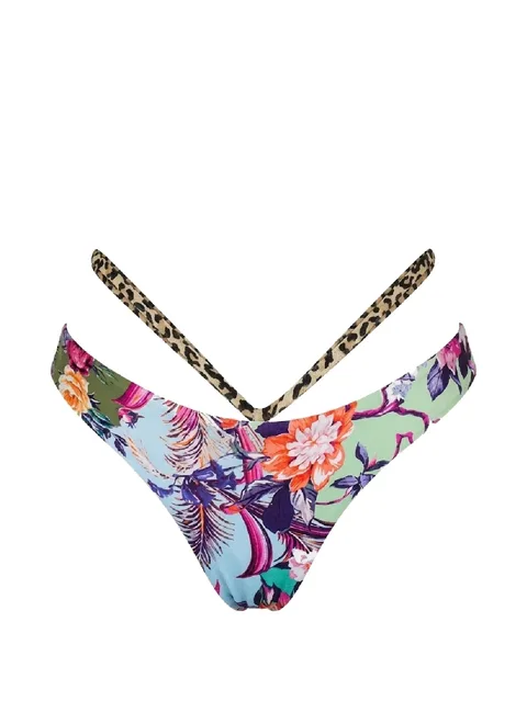 floral-print bikini bottoms