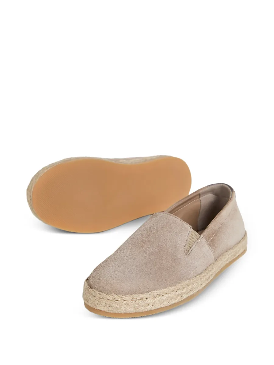 замшевые слипоны с веревочными вставками 7