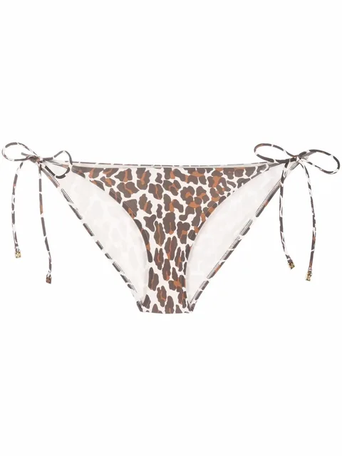 leopard-print bikini bottoms