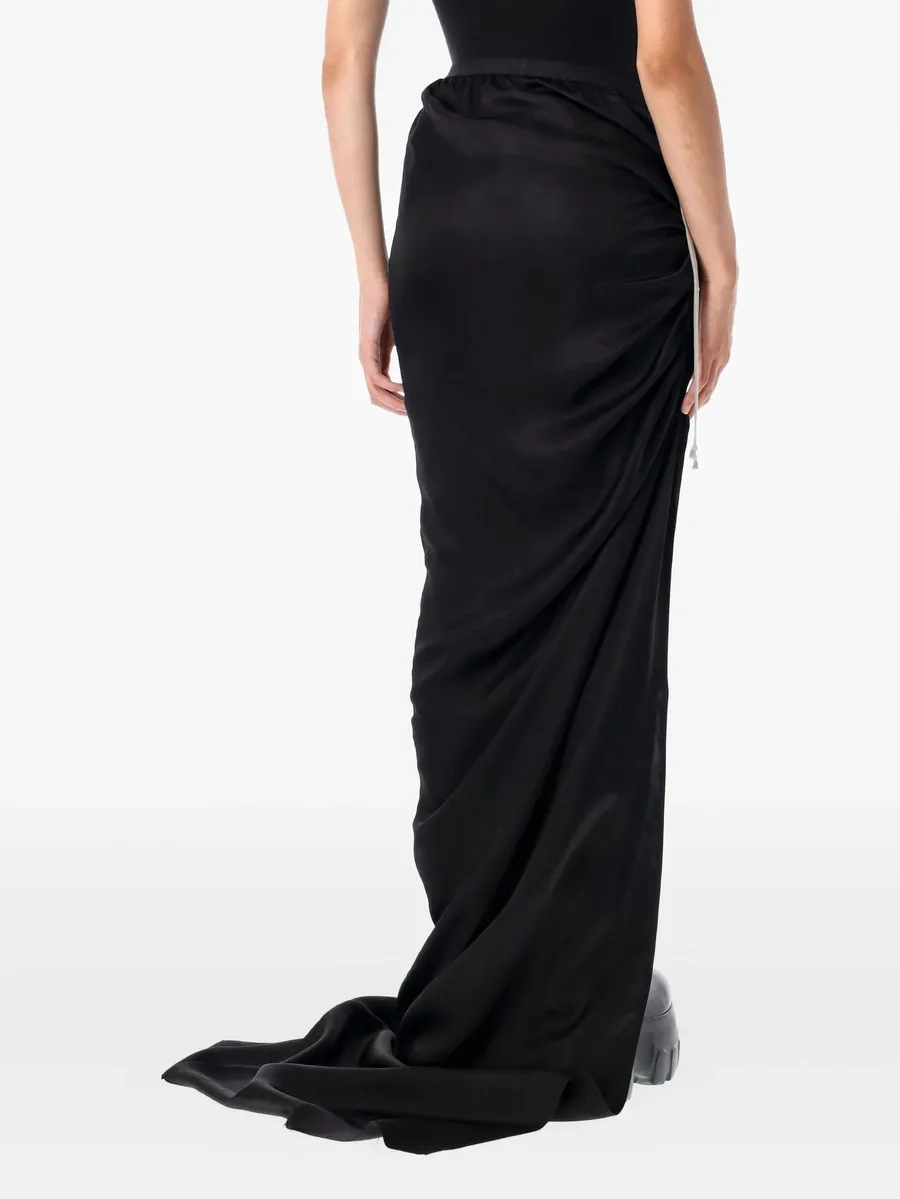 drawstring side-split maxi skirt 4