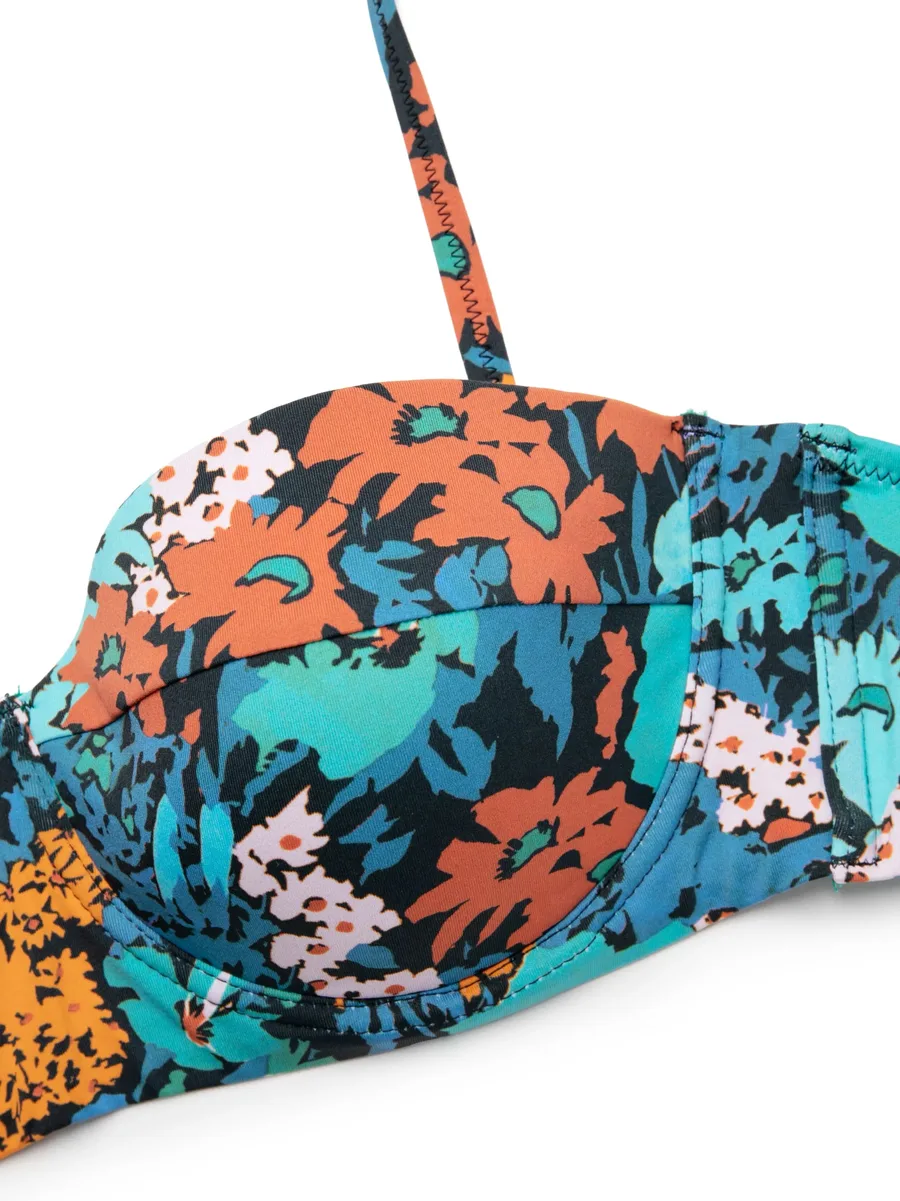floral-print bikini top 6