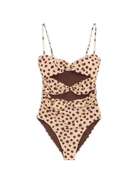слитный купальник Plus de Pois Dalmata в горох
