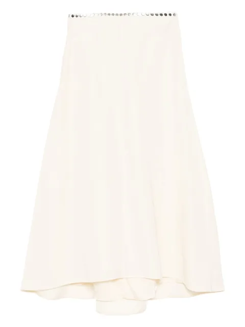 buttoned-waist skirt