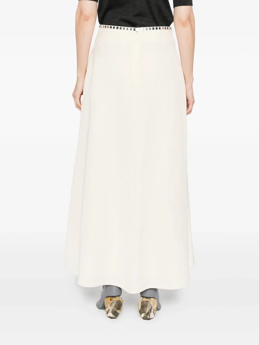 buttoned-waist skirt 8
