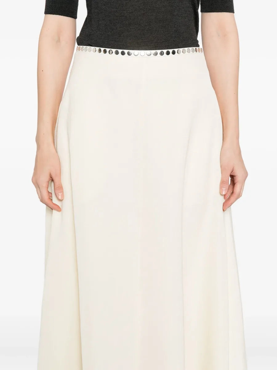 buttoned-waist skirt 9