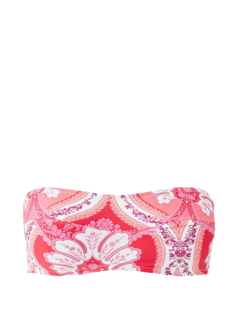 Turin paisley-print bikini top