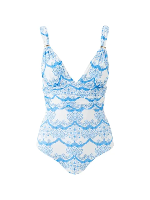 Panarea floral-print swimsuit