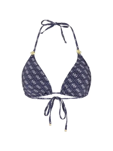 4G logo-print triangle bikini top