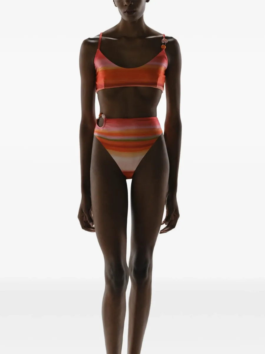 Itala ring-embellished bikini bottom 5