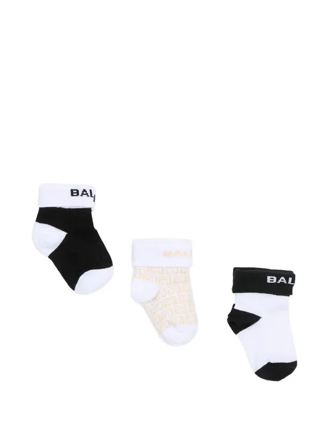logo-pattern socks