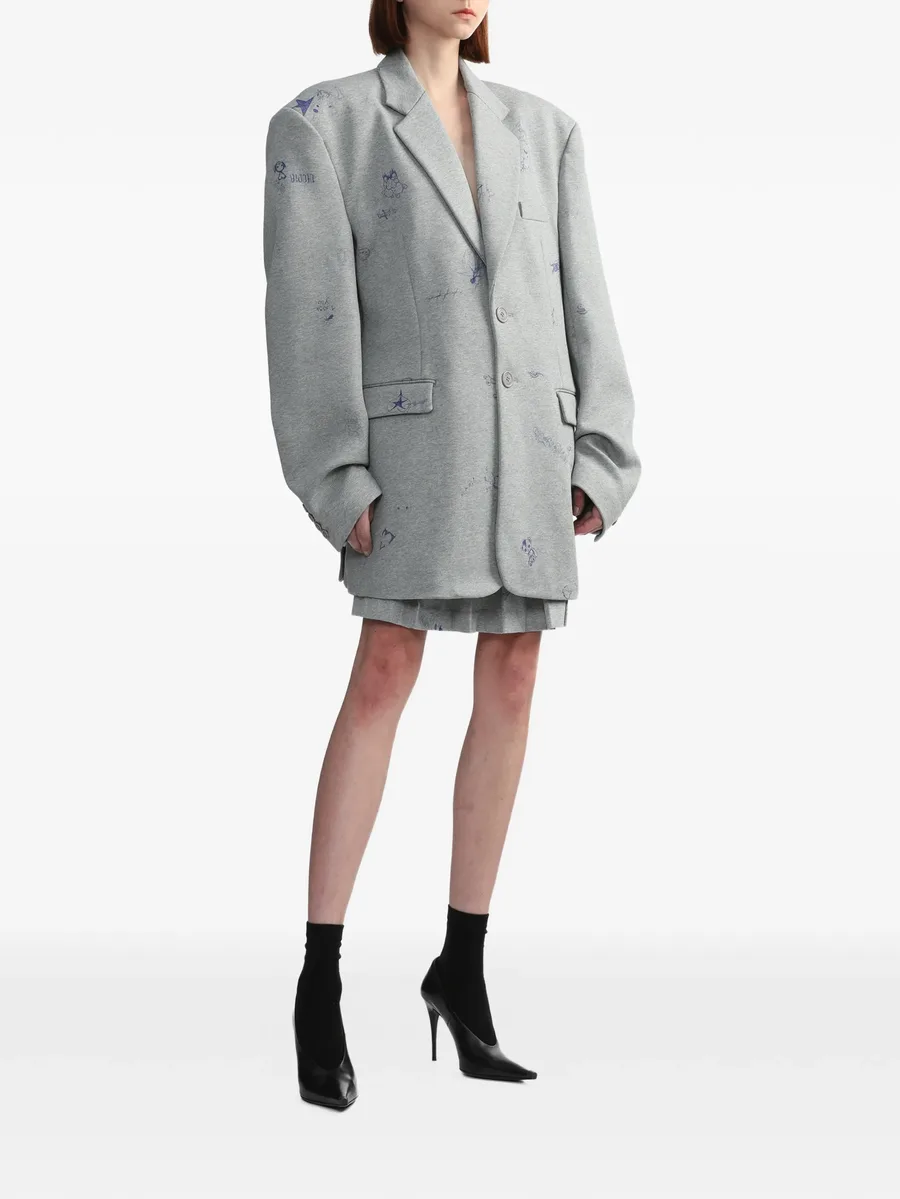 плиссированная юбка с принтом 3