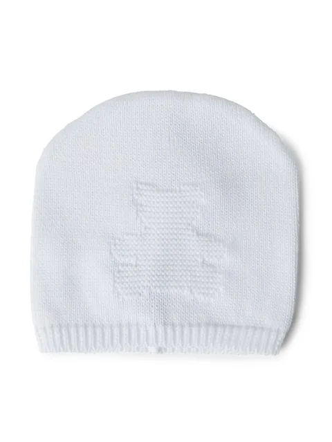 logo-embroidered cotton beanie
