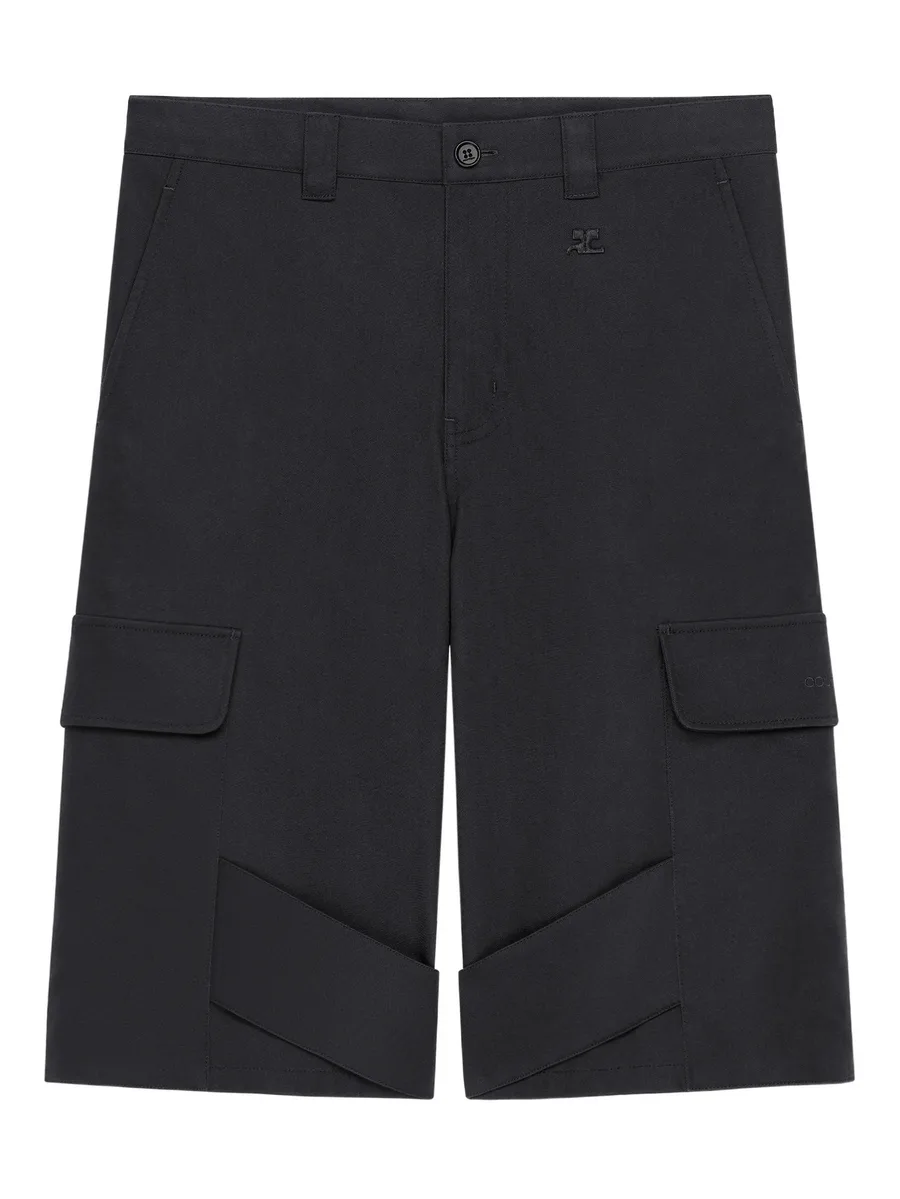 cargo-pocket cotton shorts 2