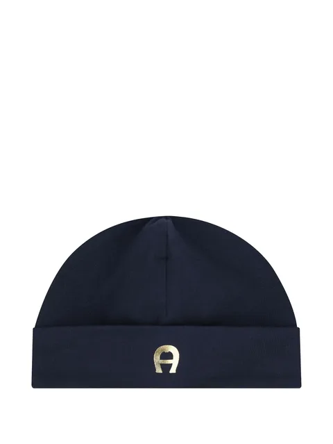logo-embellished beanie