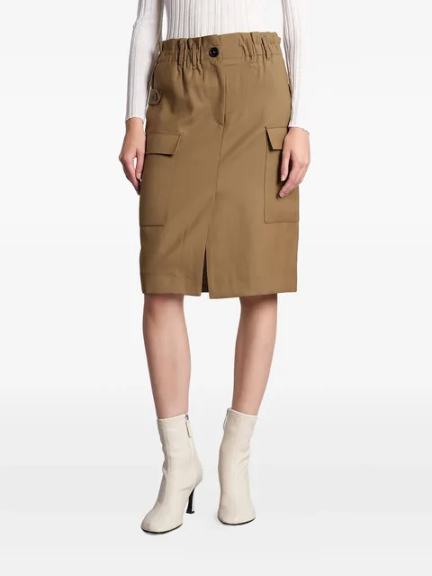 Carrie pocket midi skirt