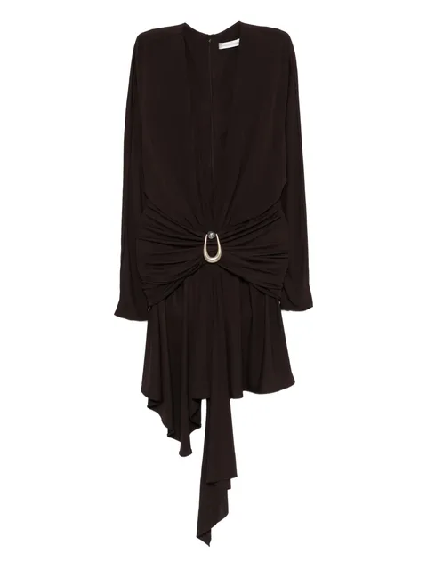 платье мини с драпировкой