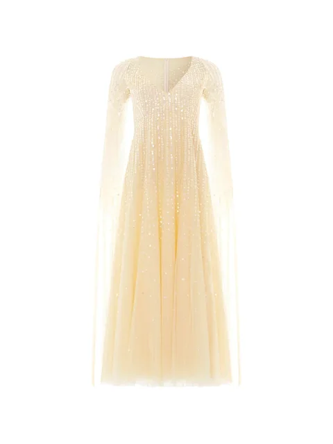 Moonlight sequined V-neck dress