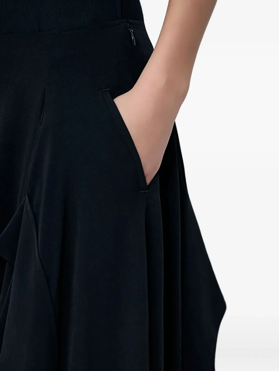 panelled flared midi skirt 7