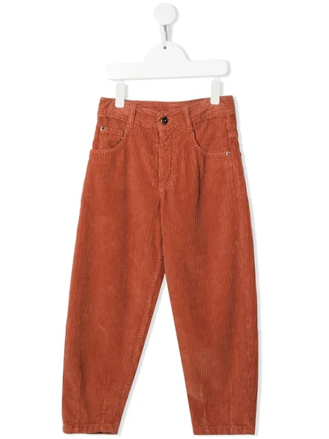corduroy tapered leg jeans