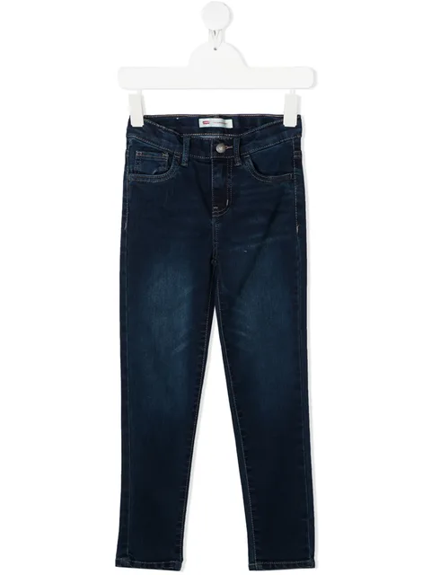 faded slim-fit jeans
