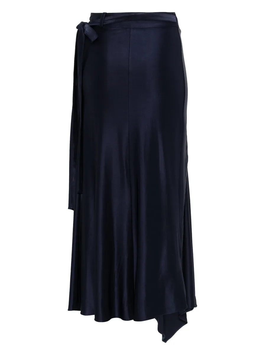 satined midi skirt 4