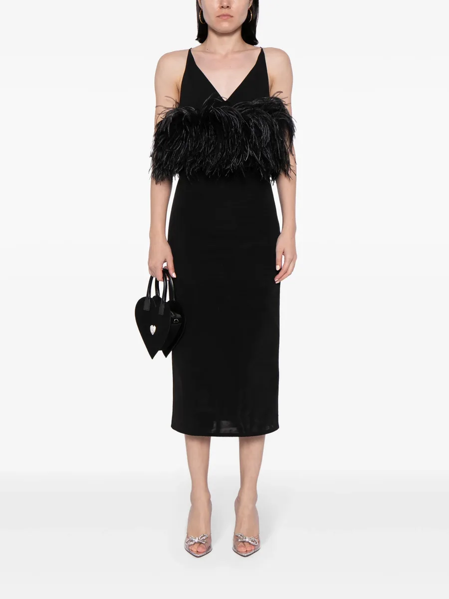ruffle-trim pencil skirt 4