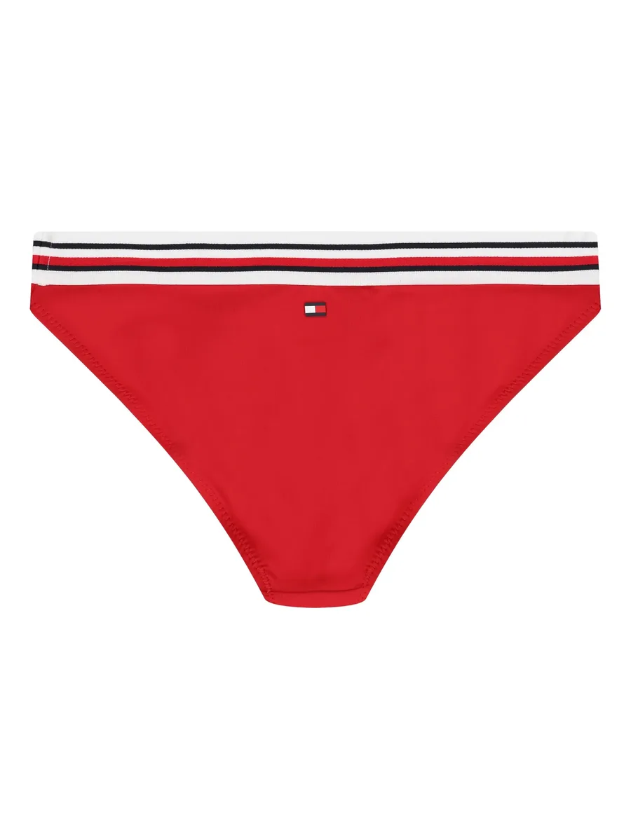 stripe-detail logo-embroidered bikini 9