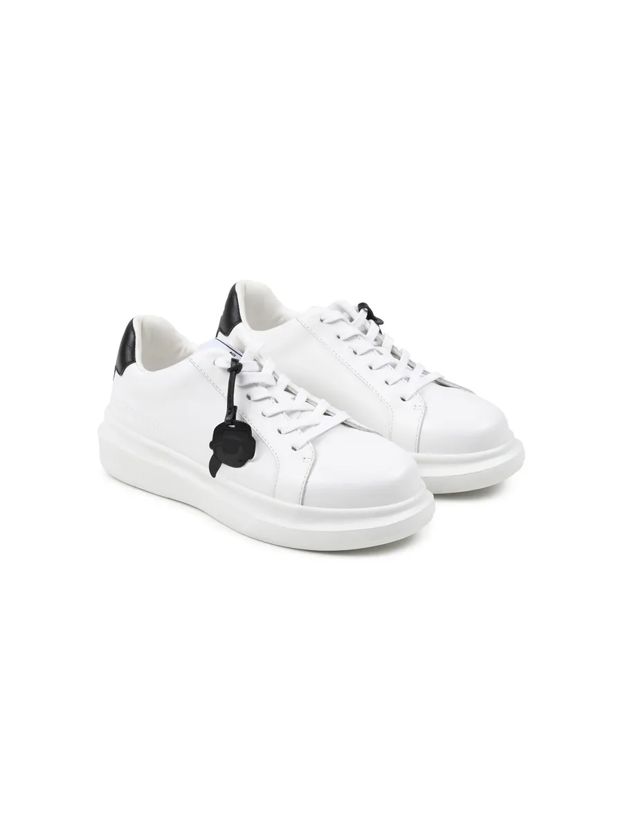 logo-print leather sneakers 2