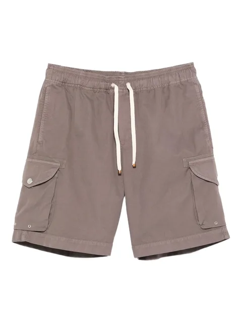 drawstring-fastening cargo shorts