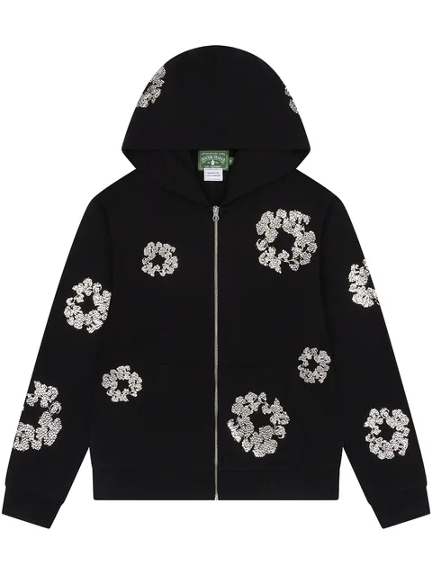 худи Swarovski Wreath Black на молнии