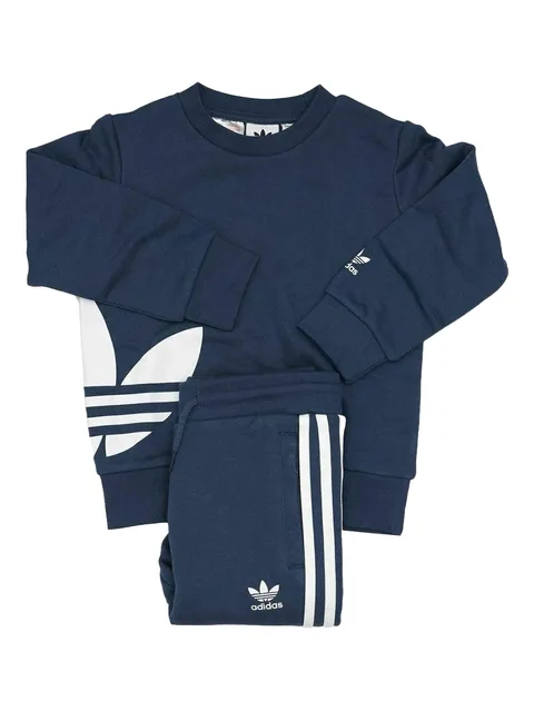 Originals Big Trefoil Crew Set GS "Night Marine / White"