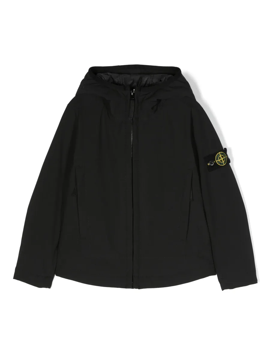 Compass-motif zip-up jacket 2